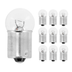 Ampoule 6V 10W adaptable BA15S (Boîte de 10) feu stop, clignotant, position moto, scoot, mécaboite