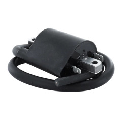 Bobine d'allumage adaptable F6T552 - 12V - 2 cosses pour Suzuki 1400 VS Intruder 1987 à 1998, 1500 VL Intruder 1998 à 2004, Yamaha 1100 BT Bulldog 2002 à 2005
