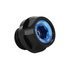 Bouchon d'huile moteur adaptable alu noir-bleu pour Yamaha 530 TMAX 2017-2019
