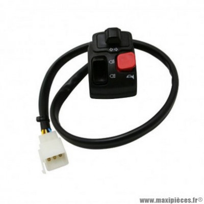 Commodo-commutateur Piaggio 00H02305381 pour mécaboite Gilera 50 SMT, RCR après 2006 - Aprilia 50 SX, RX après 2006