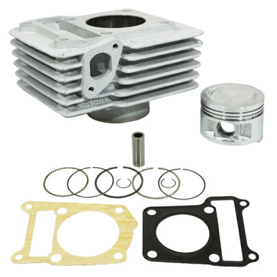 Cylindre Airsal alu diamètre 54mm axe de piston 15mm pour moto Yamaha 125 YBR, XT-BETA 125 RR, RIEJU 125 Marathon, TANGO 4T, ORCAL Sprint, ASTOR 4T