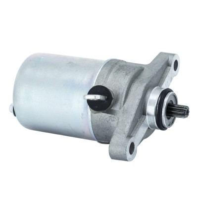 Démarreur adaptable 12V - 10 dents - sans câbles - cosses droites pour Kymco 50 Filly 2001-2010, Dink 4T, Like 4T, People S 4T 2005+, Super 8 4T, Agility 4T R10-R12-R16 2005+