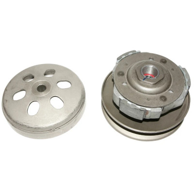 Embrayage complet adaptable pour maxi-scooters - Honda 125 SH, 125 SHi, 125 NES @ - Kymco 125 Agility, 125 Like, 125 People - Malaguti 125 Blog, 125 Ciak - SYM 125 Joy Ride