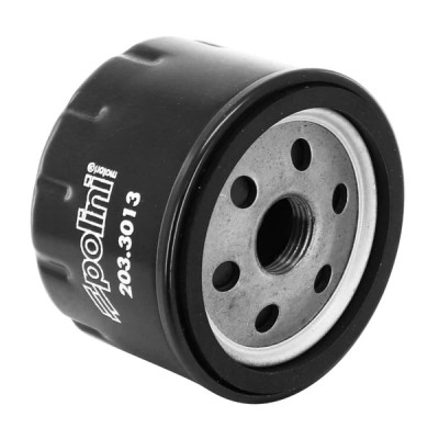 Filtre à huile Polini diamètre 76 mm x 57 mm pour maxi-scooter Piaggio 500 X9, 500 MP3, 400 MP3 - Peugeot 500 Satelis - Aprilia 500 Atlantic, 500 Scarabeo après 2002 - Gilera 500 Nexus après 2003 (203.3013)