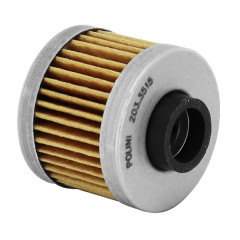Filtre à huile Polini diamètre 41 mm x 33 mm pour Peugeot 125 Satelis, Jet Force, Elyseo, Elystar - Aprilia 125 Leonardo 1996 à 2004, Scarabeo 1999 à 2003 (203.3515)