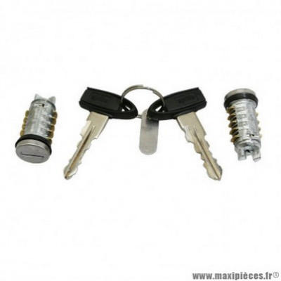 Jeu de clés Piaggio avec 2 barillets (15 mm) pour scooter 50 Typhoon après 2011, Aprilia 50 SR Motard après 2011, Sport City-One - 860193