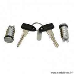 Jeu de clés Piaggio avec 2 barillets (15 mm) pour scooter 50 Typhoon après 2011, Aprilia 50 SR Motard après 2011, Sport City-One - 860193