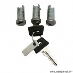 Jeu de clés Piaggio 3 barillets 13 mm pour scooters 50 Typhoon 1998-2005, Zip RST 1998-2005, 125 Skipper 1998-2005, 125 Vespa PX après 1998 -1792925-