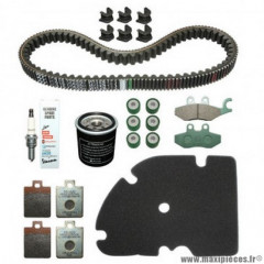 Kit entretien Piaggio avec plaquettes de frein pour maxi-scooter 250 MP3 LT après 2008 -1R000381-