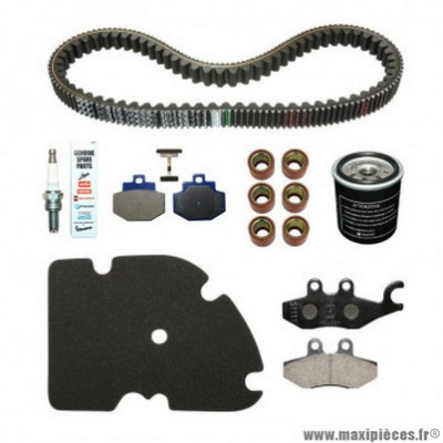 Kit entretien Piaggio 300 Vespa GTS 2012 à 2016 sans ABS (avec plaquettes de frein) -1R000414-