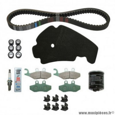 Kit entretien Piaggio avec guides variateur pour maxi-scooter Beverly 125 après 2005 -1R000413-