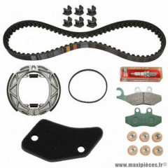 Kit entretien Piaggio avec plaquettes de frein pour scooter 50 Fly 2T après 2005 - 1R000386