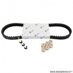 Kit transmission Piaggio courroie, galets roses, guides 50 Typhoon 1998-2005, NRG 1998-2005, Gilera 50 Stalker 1998-2011, Runner 1998-2005 - 1R000425