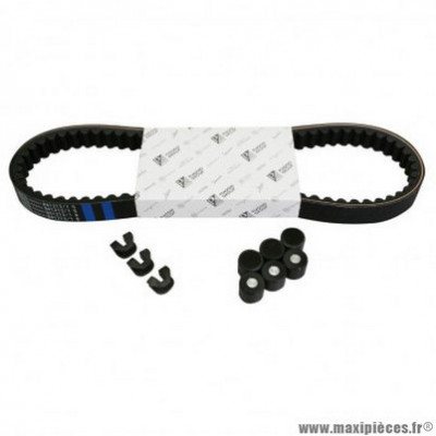Kit transmission Piaggio courroie, galets, guides 125 Fly 3V après 2012, Vespa LX 3V après 2012, Vespa-S 3V après 2012, Vespa 946 après 2013 -1R000430-