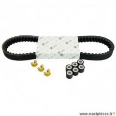 Kit transmission Piaggio courroie, galets, guides 125 Fly après 2006, Liberty après 2006, ET4 1998 à 2005, Vespa LX après 2006, Vespa-S après 2007, Aprilia 125 SR Motard, Sport City-One - 1R000432