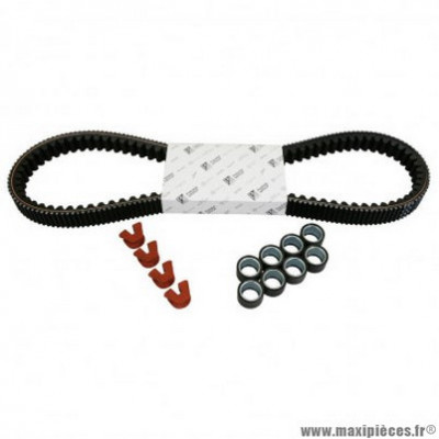 Kit transmission Piaggio courroie, galets, guides 350 MP3 après 2018, X10 après 2012, Beverly après 2012 -1R000448-