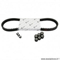Kit transmission Piaggio courroie, galets, guides pour scooter 50 Liberty 4T 1998 à 2013, Gilera 50 DNA 1998 à 2005, Aprilia 50 Sport-City 4T après 2008 - 1R000427