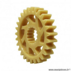 Pignon entrainement arbre d'équilibrage Piaggio 27 dents 125 RS, RX, SX 1995 à 2010, Pegaso 1991 à 1994, Tuono 2003 à 2004, Classic 1995 à 1999, MX 2004 à 2006 -AP0234431-