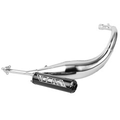 Pot Voca Racing Chromé Passage Bas Silencieux Alu Noir pour Beta 50 RR 2012-2020