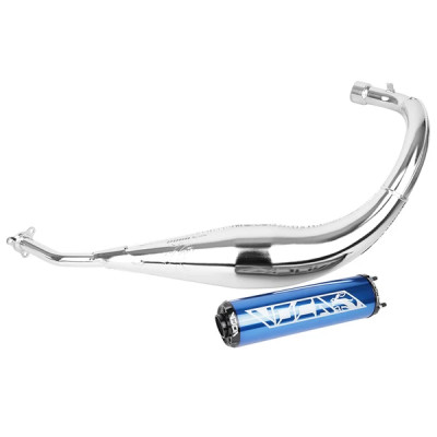 Pot Voca Racing chromed passage bas silencieux alu bleu pour Sherco 50 SM-R, SE-R