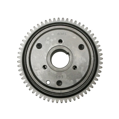 Roue libre de démarreur adaptable avec couronne pour maxi-scooter Kymco 125 Agility, 125 Movie, 125 People, 125 Super 8 - Malaguti 125 Ciak