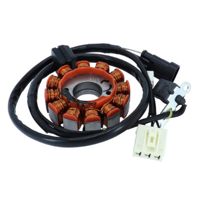 Stator allumage adaptable 12 pôles -150W - triphase pour moteur Piaggio 125 4T injection air