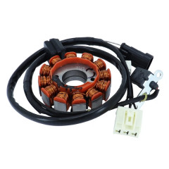 Stator allumage adaptable 12 pôles -150W - triphase pour moteur Piaggio 125 4T injection air