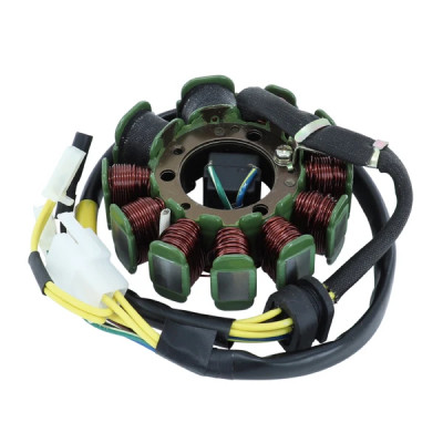 Stator allumage adaptable 11 pôles - triphase Moteur SYM 125 HD 2004-2008, HD 2 2001-2015, EVO 2009-2013, JOYRIDE 2001-2015, 150 JOYRIDE, 200 HS-PEUGEOT 125 LXR 4T carburateur