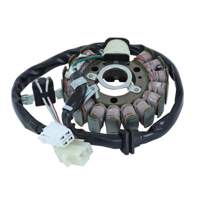 Stator allumage adaptable 16 pôles triphasé moteur Yamaha 125 Majesty, 150 Majesty, 180 Majesty, 125 Doodo, Thunder, Skyliner, Malaguti 125 Madison, Phantom 4T
