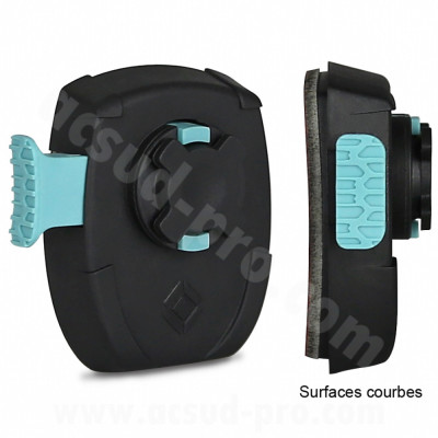 Adaptateur adaptable autocollant X-GUARD pour surface incurve (casque / réservoir / garde boue)