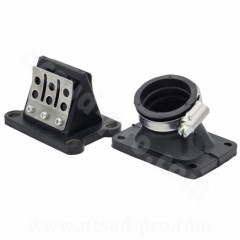 Admission complète MVT adaptée Minarelli AM6 diamètre 24-30 (pipe/ovale clapet/manchon) (CL 10)