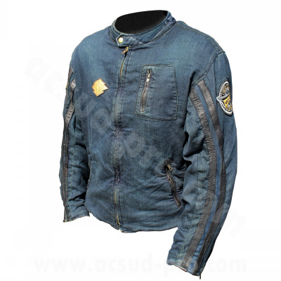 Blouson adaptable en jean's denim / cuir taille M