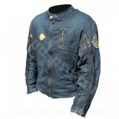 Blouson adaptable en jean's denim / cuir taille M