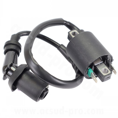Bobine haute tension TNT adapt. SYM 50CC FIDDLE 3 / SYMPHONY 50CC 2009-2020 / PEUGEOT KISBEE 2T / SPEEDFIGHT 4T (OEM : 3051A-XFA-000)