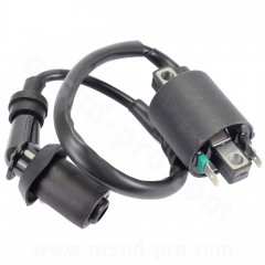 Bobine haute tension TNT adapt. SYM 50CC FIDDLE 3 / SYMPHONY 50CC 2009-2020 / PEUGEOT KISBEE 2T / SPEEDFIGHT 4T (OEM : 3051A-XFA-000)