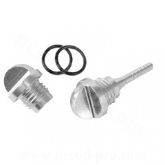 Bouchons huile RB Max chrome pour maxi-scooter Yamaha TMAX 500 / 530 (la paire)