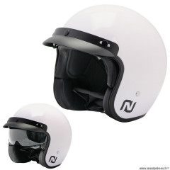 Casque jet NoEnd couleur blanc brillant taille XL