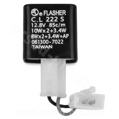 Centrale clignotante TNT 12V 48W 2 fiches/bornes pour clignotants à leds (Yamaha TMax)