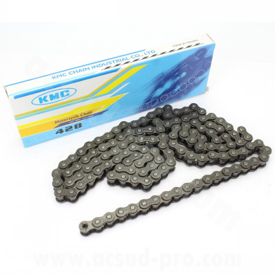 Chaine KMC 428 130 maillons couleur noir pour moto archive motorcycle 50cc