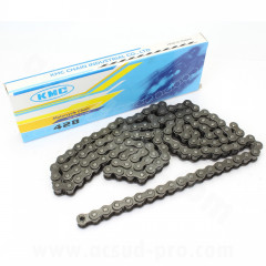 Chaine KMC 428 130 maillons couleur noir pour moto archive motorcycle 50cc