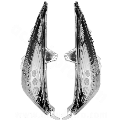 Clignotants avant à led RB Max homologués fumé pour Yamaha T-Max 500 2008-2011 (la paire)