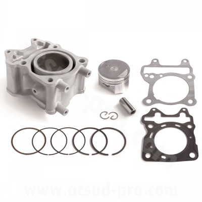 Cylindre Airsal Ø52.4mm aluminium pour maxi-scooter Honda SH 125 2013-2019 / PCX 125 2013-2020 (start and stop) (axe Ø13)