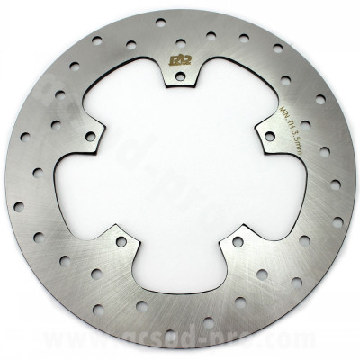 Disque de frein avant RB Max Ø260mm pour maxi-scooter Piaggio Beverly 125 2005-2010 / Canarby 125-250-300-500cc (OEM 56397R)