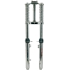 Fourche EBR telescopique chromée pour mobylette Ciao