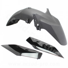 Garde boue avant TNT noir brillant 3 pièces pour Yamaha XMAX 125CC 2018-2022 / 300CC 2017-2022 / 400CC 2018-2020