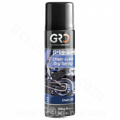 Graisse chaîne Global Racing Oil spray 500ml PTFE lube dry