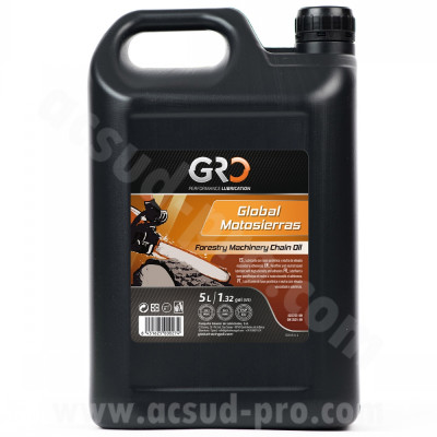 Huile chaîne tronçonneuse Global Racing Oil viscosité ISO 100 (5L)