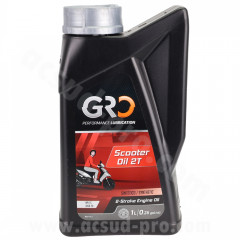 Huile 2 temps Global Racing Oil synthèse pour scooter (1L)