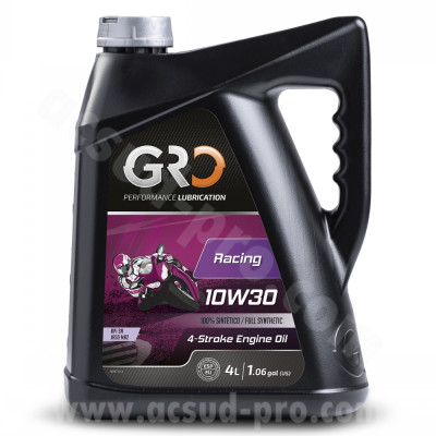 Huile Global Racing Oil 4T 10W30 100% synthèse (bidon 4L)