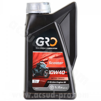 Huile 4T Global Racing Oil 10W40 synthèse pour scooter (1L)